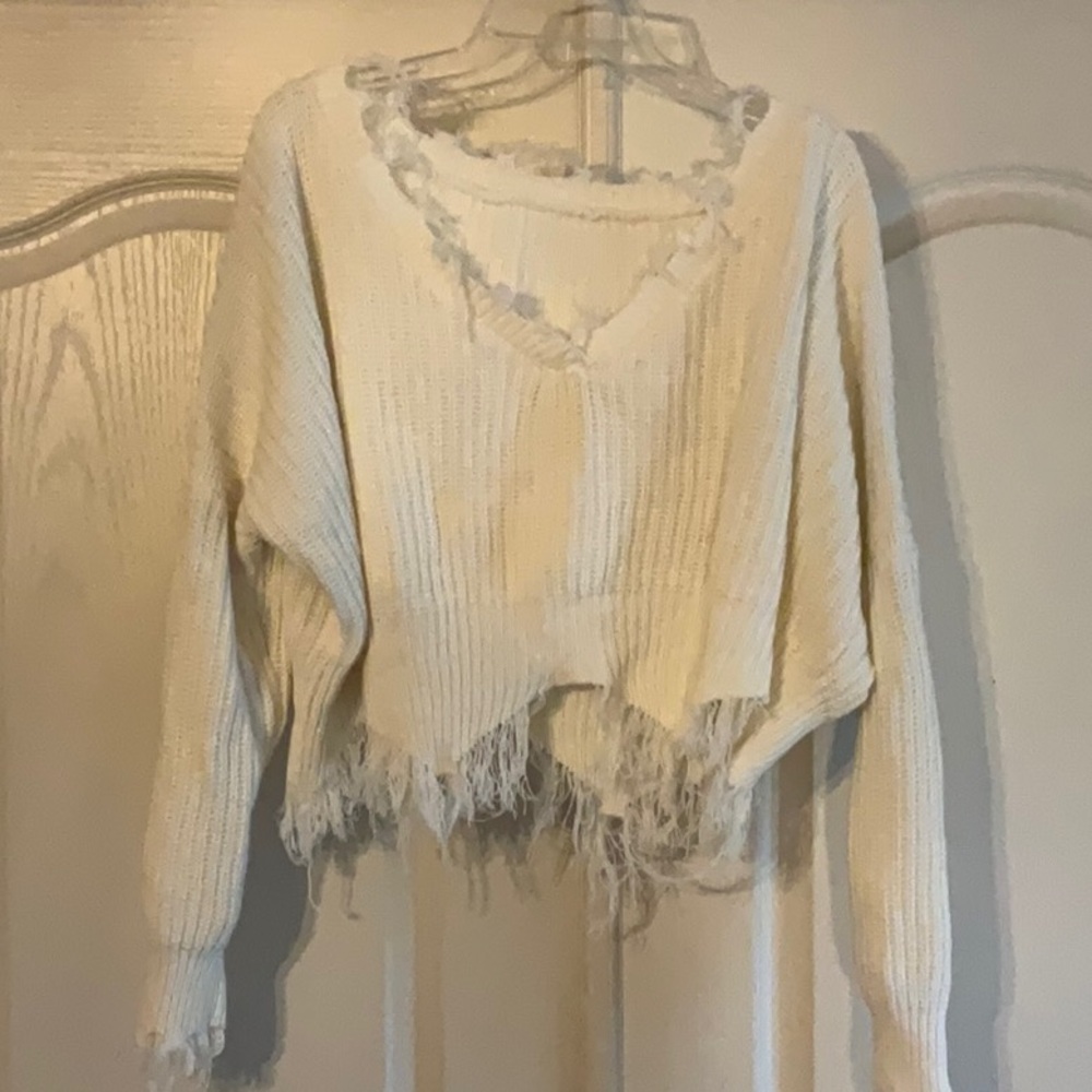 V neck sweater